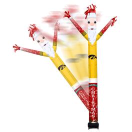 Sporticulture - Iowa Hawkeyes Santa Claus Inflatable Crazy Sports Fan - Yellow