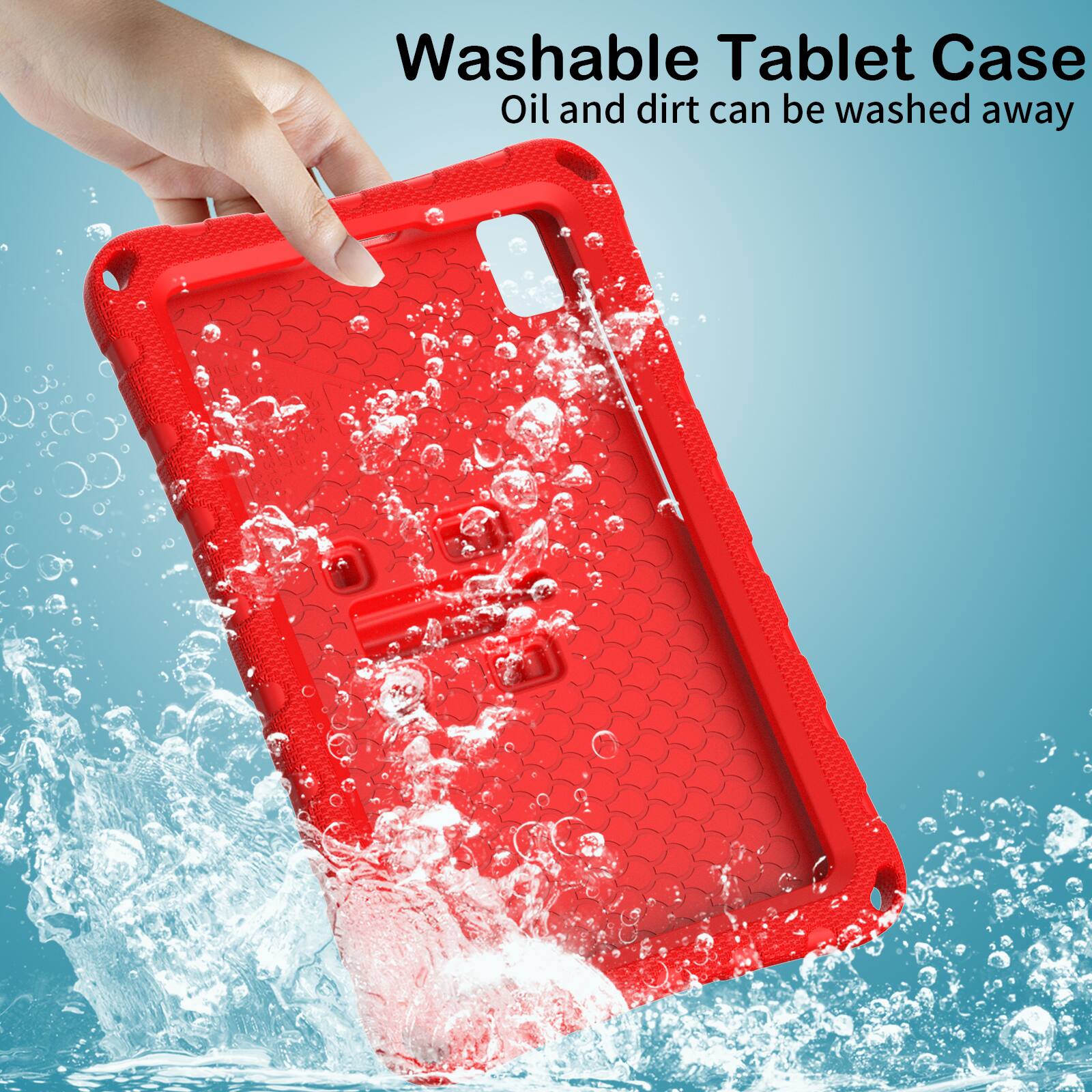 Washable Tablet Case  
Oil and dirt can be washed away