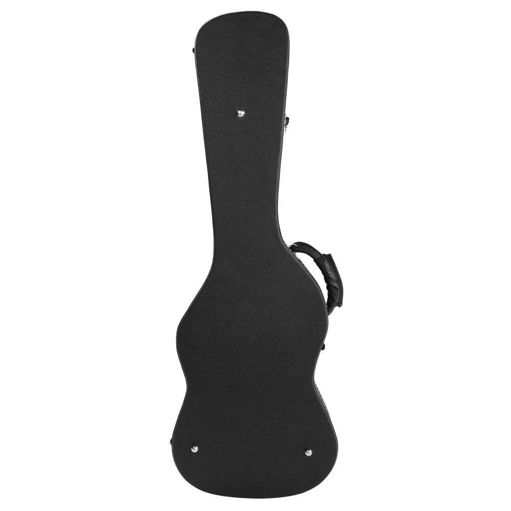 Alt View 2. Winado - New Microgroove Artificial Leather ST Electric Guitar Hard Shell Case Black.