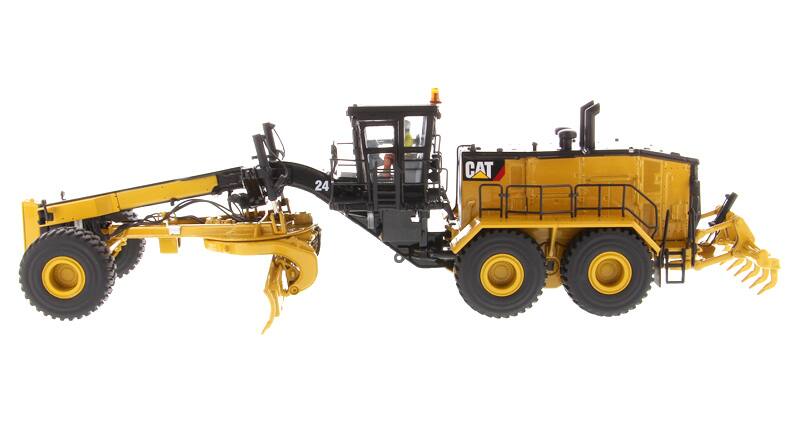 Alt View 1. Diecast Masters - CAT Caterpillar 24 Motor Grader with Operator "High Line Series" 1/50 Diecast Model by Diecast Masters.