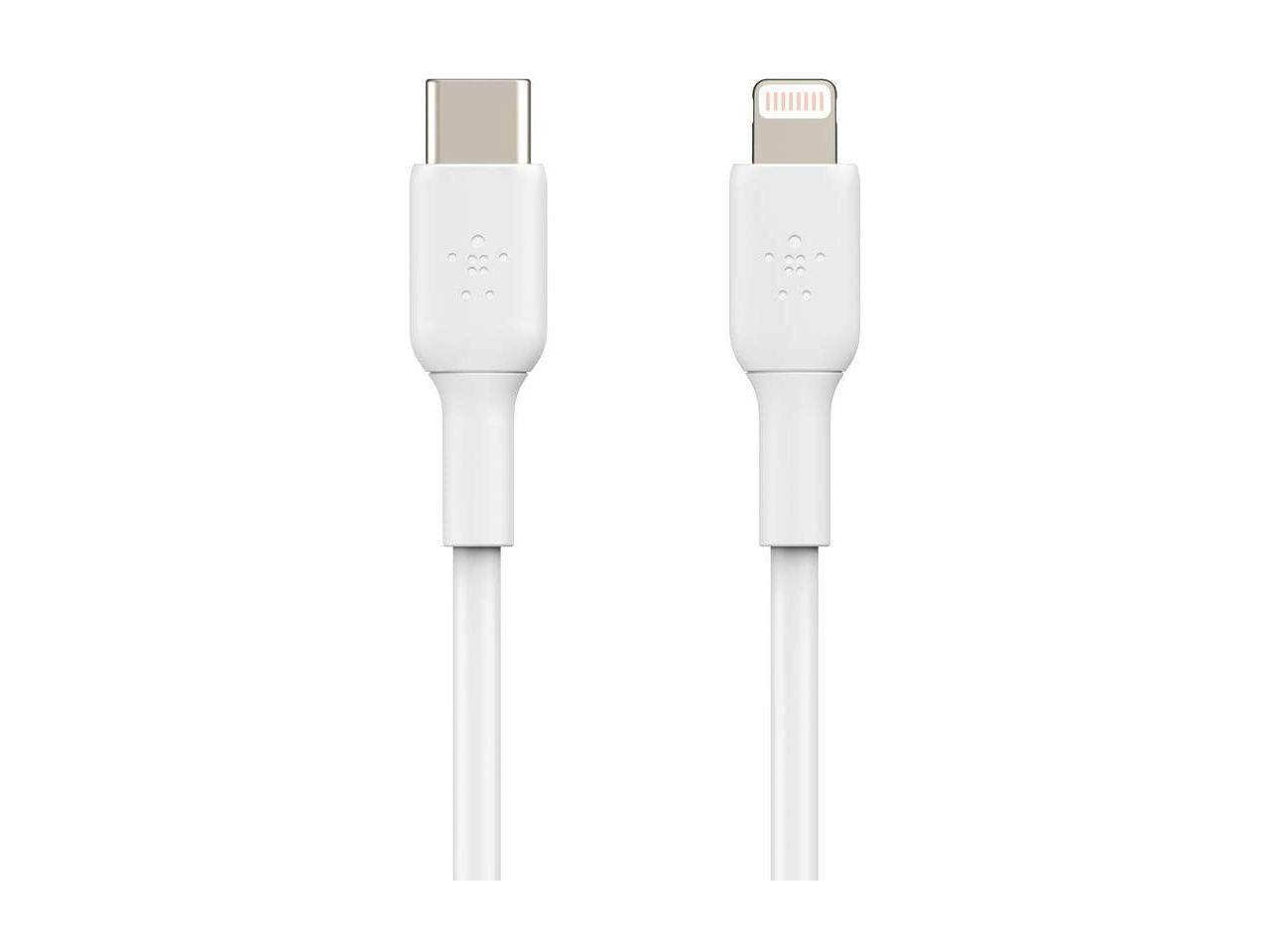 Alt View 9. Belkin - BELKIN CAA003bt1MWH White BOOST CHARGE USB-C Cable with Lightning Connector.