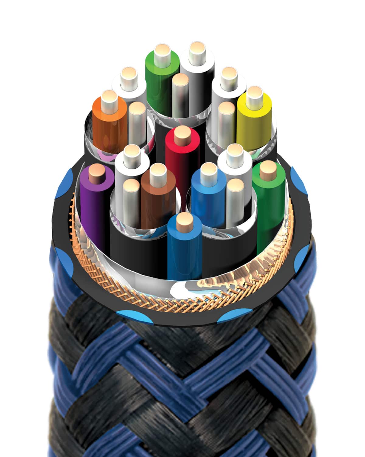 Alt View 13. AudioQuest - Vodka 48 2.5' 4K-8K-10K 48Gbps HDMI Cable - Blue on Black.