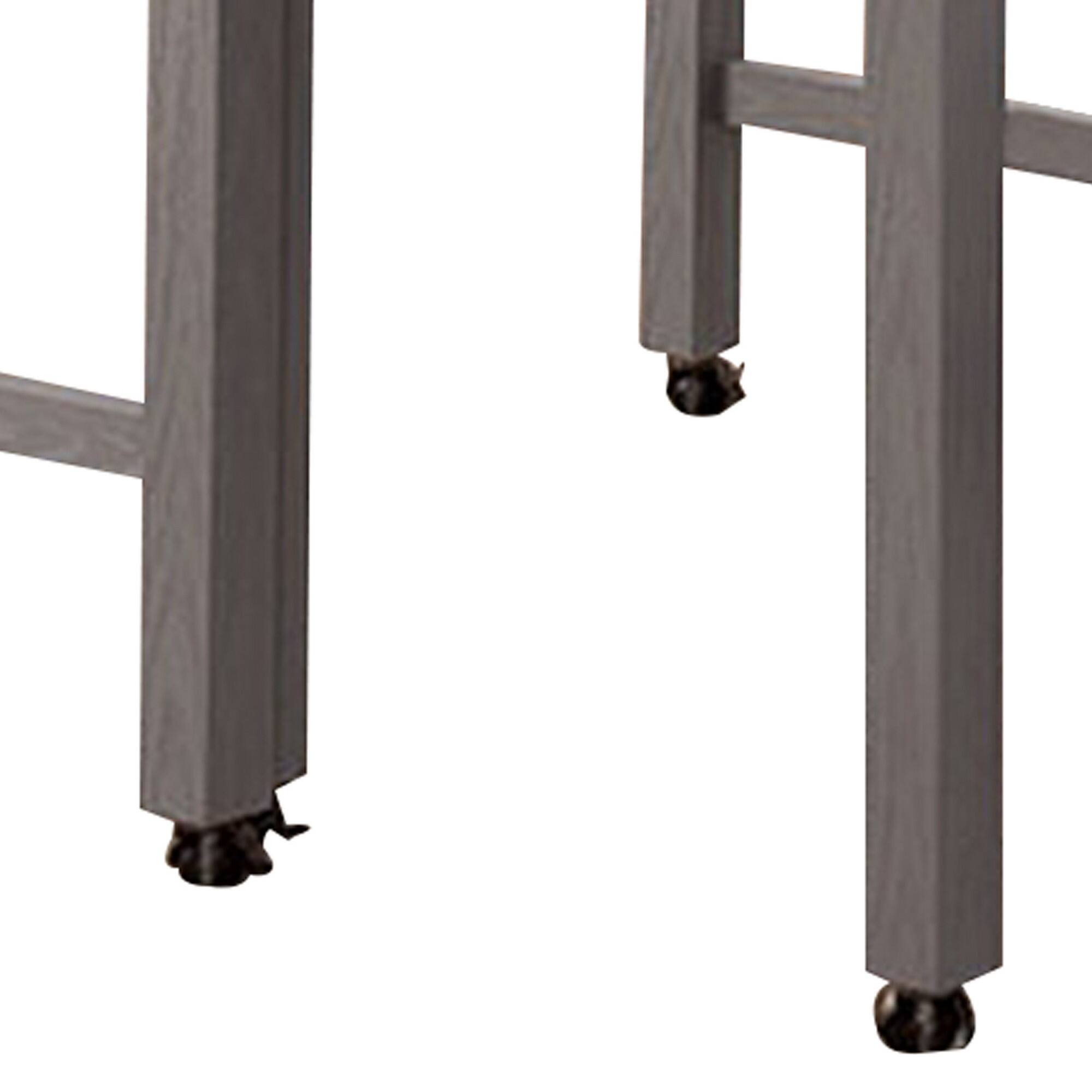 Alt View 3. Manhattan Lane - 39 Inch Faux Marble Top Table with Felt Lined Storage Drawer - White, Gray, Beige.