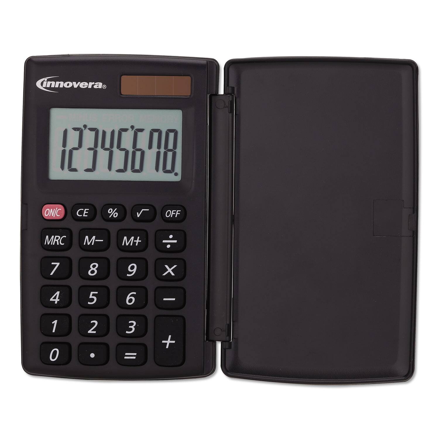 Innovera SAROP MEMORY 12345678 ON/C CE % OFF MRC M- M+ 7 8 9 X 4 5 6 1 2 3 = +