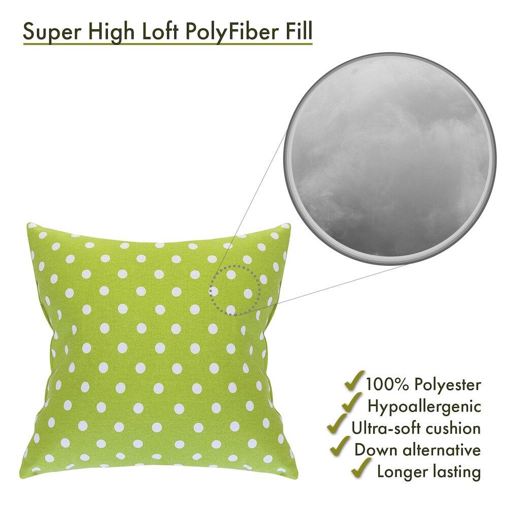 Super High Loft PolyFiber Fill

- 100% Polyester
- Hypoallergenic
- Ultra-soft cushion
- Down alternative
- Longer lasting