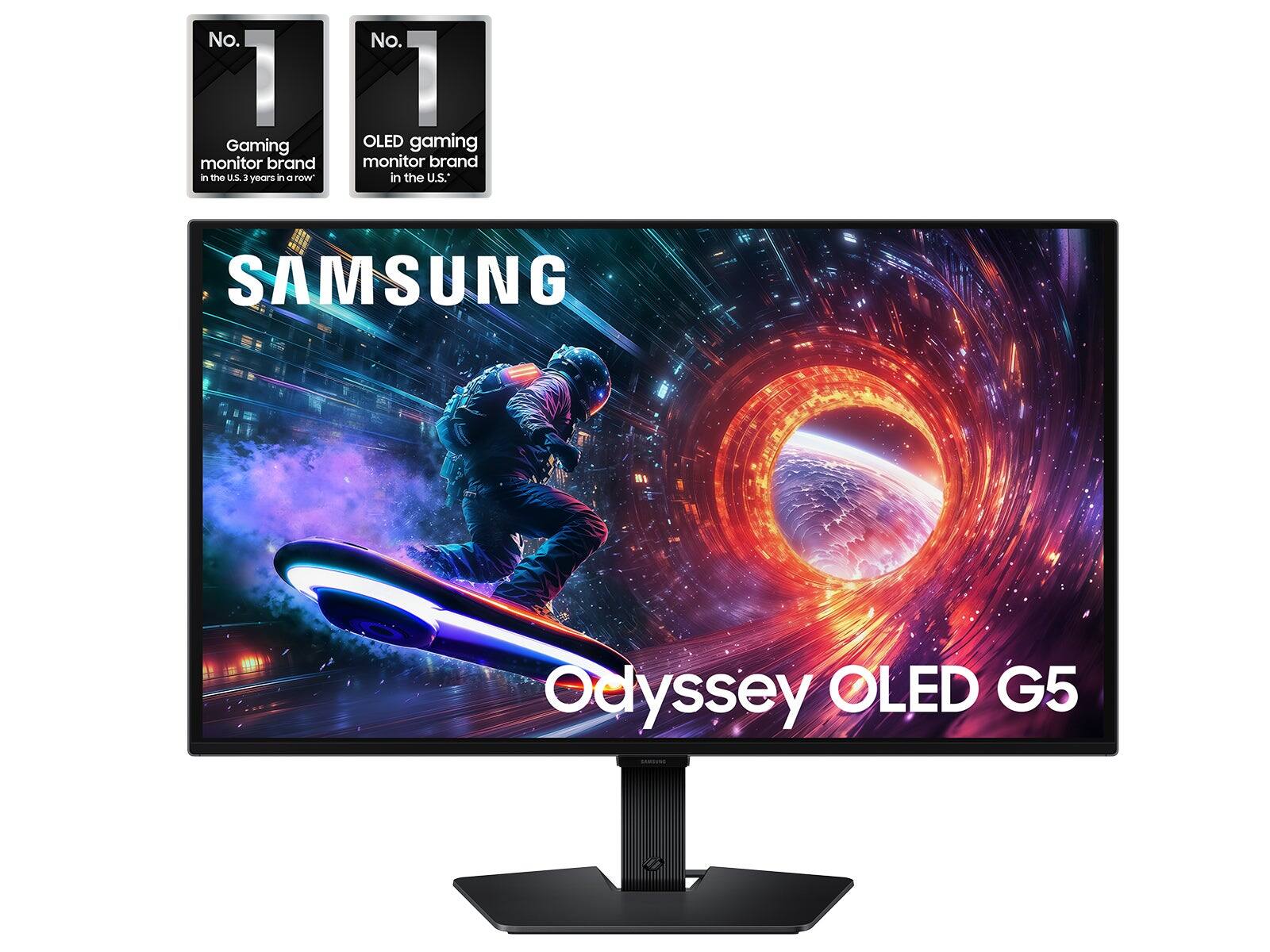No. 1 Gaming monitor brand in the U.S. 3 years in a row  
No. 1 OLED gaming monitor brand in the U.S.  

SAMSUNG Odyssey OLED G5