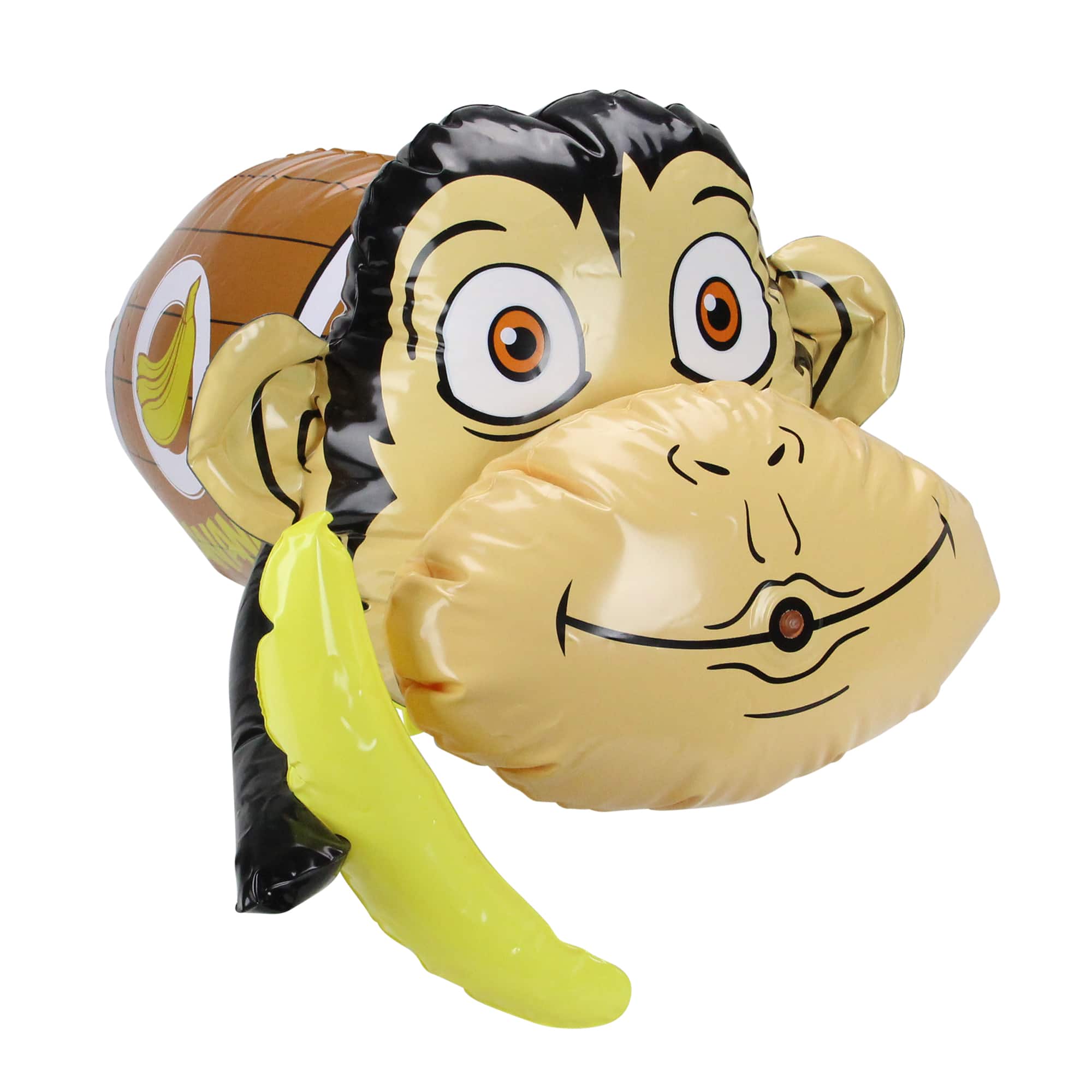 SwimWays - 20" Inflatable Monkey in Banana Barrel Water Blaster - Brown