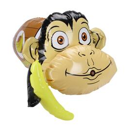SwimWays - 20" Inflatable Monkey in Banana Barrel Water Blaster - Brown
