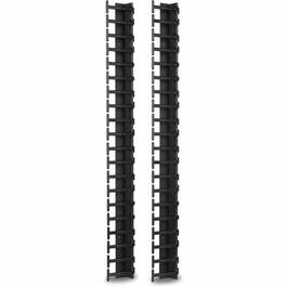 APC - NetShelter Cable Management, Vertical Cable Manager, for NetShelter SX 600mm Wide 42U, Set of 2, 107 x 889 x 45 mm - Black
