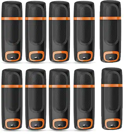 Front. Stock Preferred - 10-Pack 16GB USB 2.0 Flash Drives – Thumb Sticks - Black.