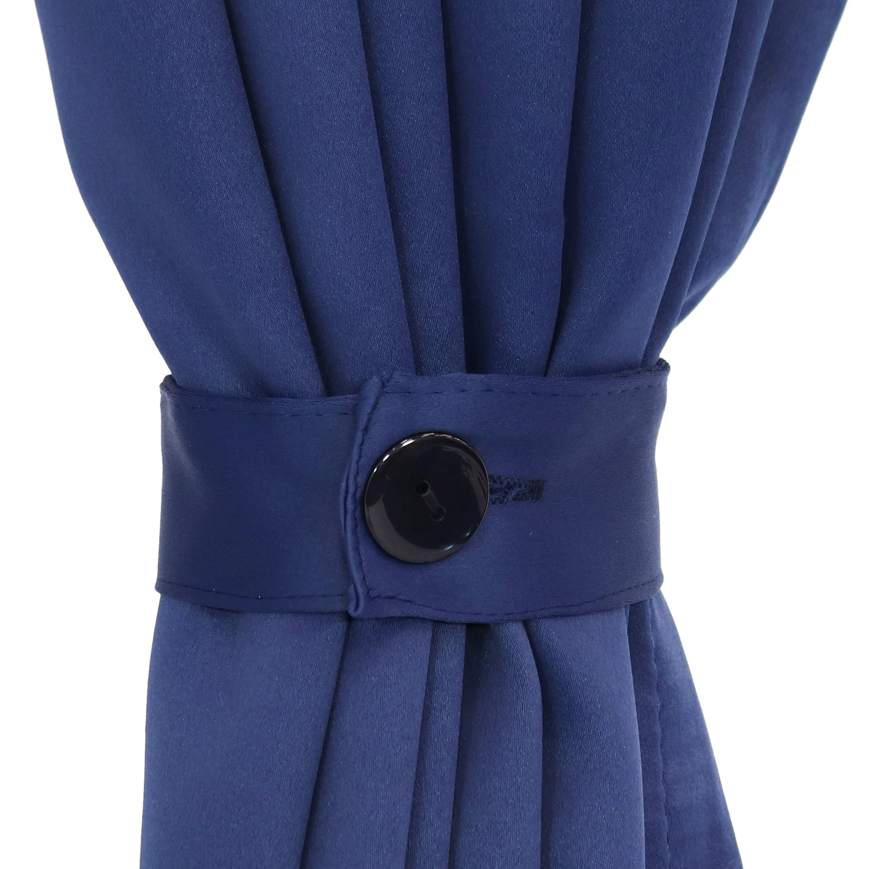 Alt View 7. Sunnydaze - Outdoor Blackout Curtain Panel - 52 in x 120 in - Set of 2 - Blue.