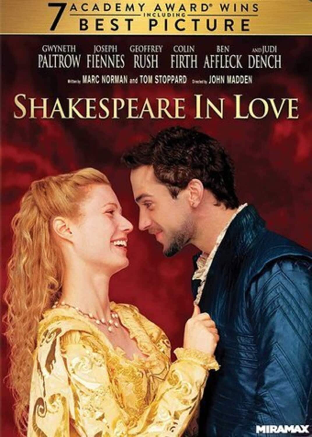 Front. Shakespeare in Love   - DVD.