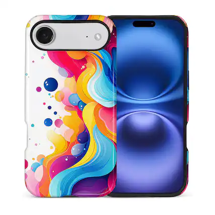 Front. BUBM - Smartphone Case for iPhone - 2-Layer Durable Smartphone Protection Case - Colorstream - Colorstream for iPhone Air.