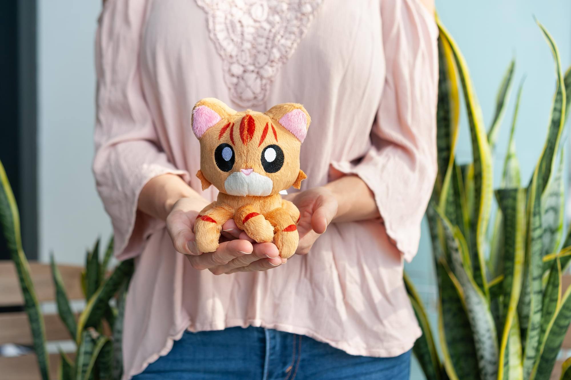 Alt View 4. Tentacle Kitty - Tentacle Kitty Little Ones 4 Inch Plush | Orange Tabby - Orange.