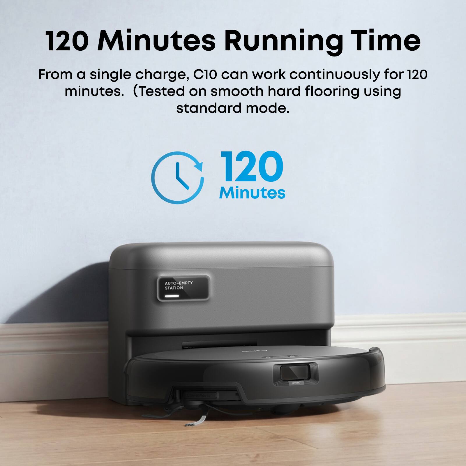 eufy Robot Vacuum C10, Self Emptying, Advanced Smart Mapping with