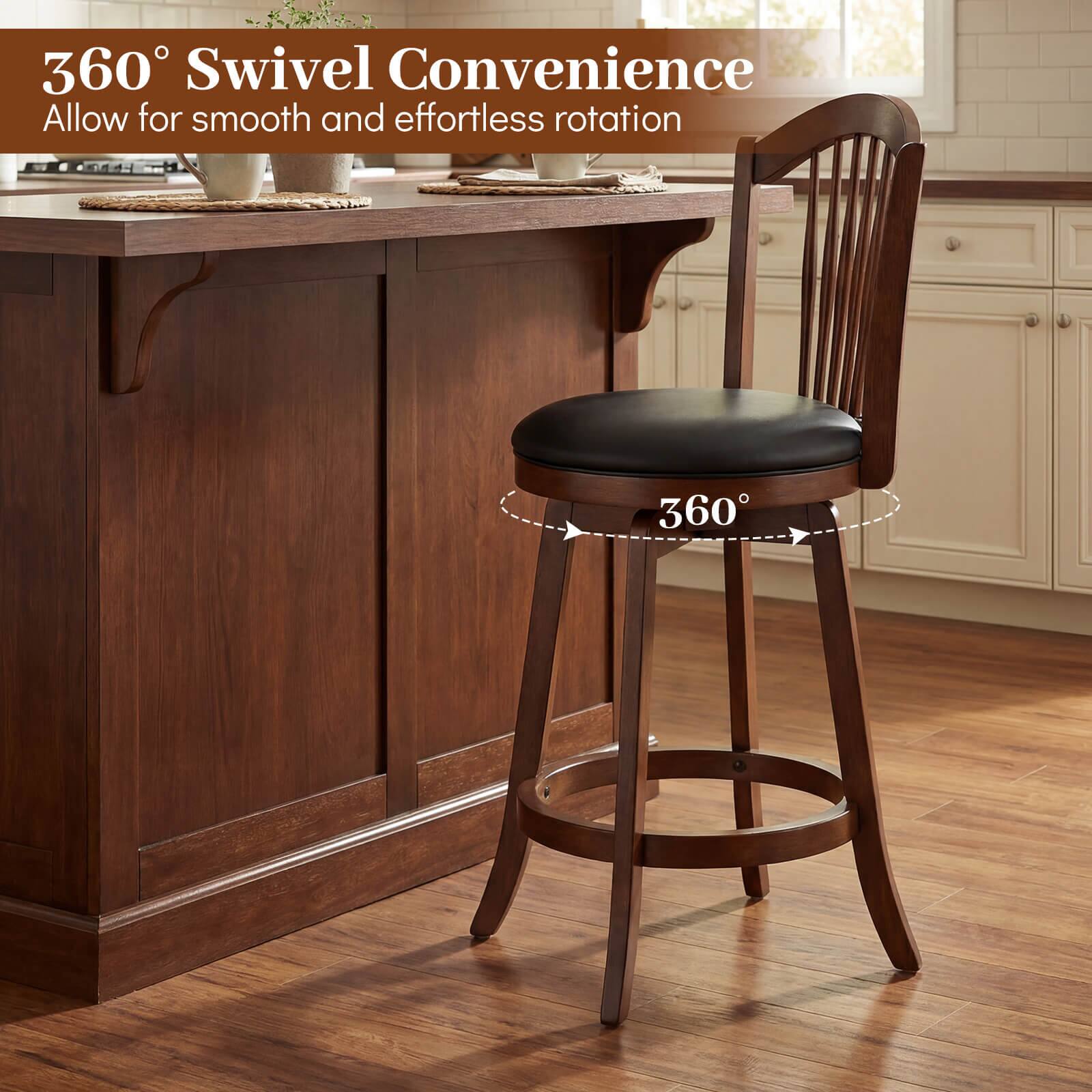 360° Swivel Convenience  
Allow for smooth and effortless rotation