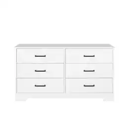 Prepac - Dresser, Dresser for Bedroom, Chest of Drawers with 6 Drawers - White