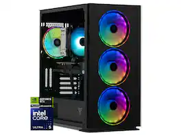 YEYIAN - YARI Gaming PC - Intel Ultra 5 225F, RTX 5070, 32GB DDR5, 1TB SSD, AI, RGB, Win 11 - Black