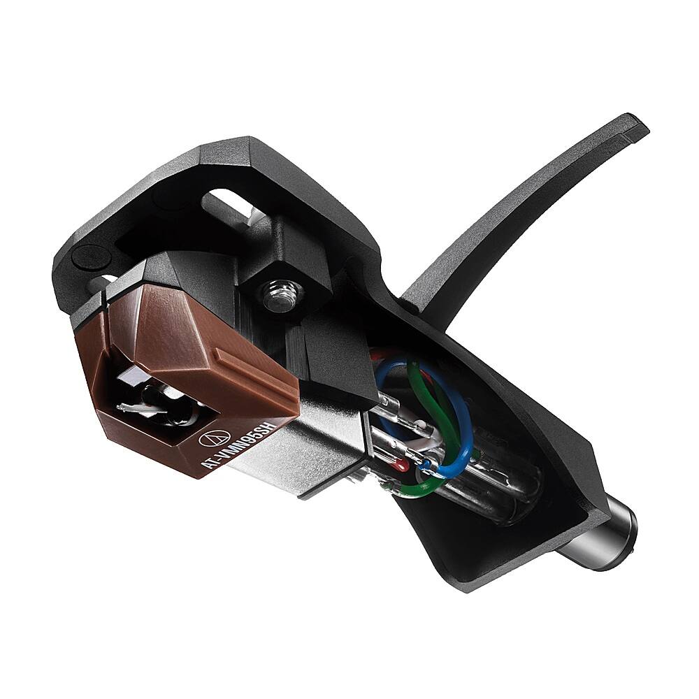 Left. Audio-Technica - Audio Technica AT-VM95SH/H Headshell/Cartridge Kit - Brown.