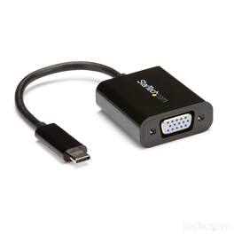 StarTech.com - StarTech 24 Pin Male USB-C to 15 Pin VGA Female Adapter, Black