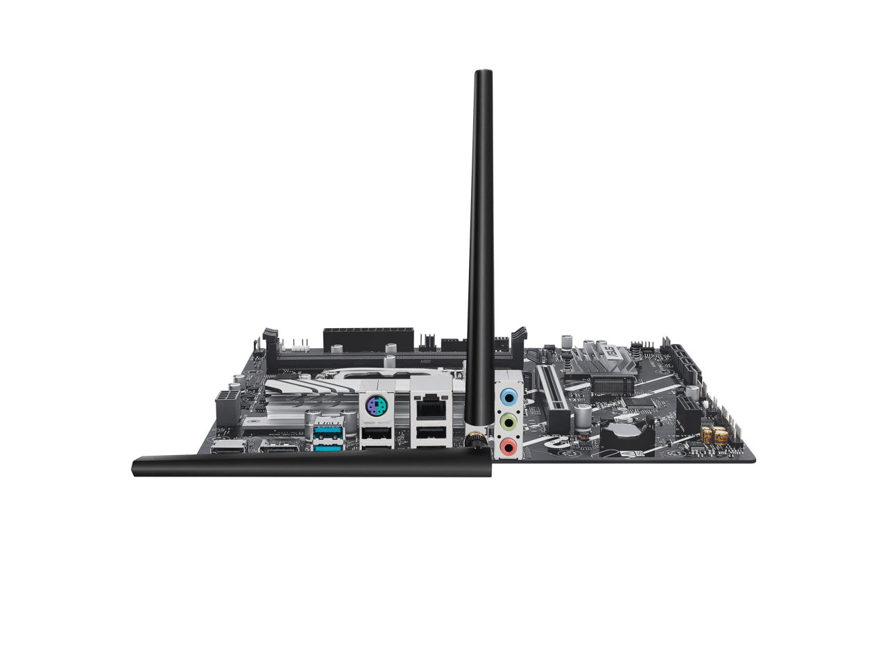 Alt View 7. ASUS - ASUS PRIME H810M-A WIFI mATX, DDR5, PCIe 4.0, Wi-Fi 6, 2x M.2, USB 10Gbps.