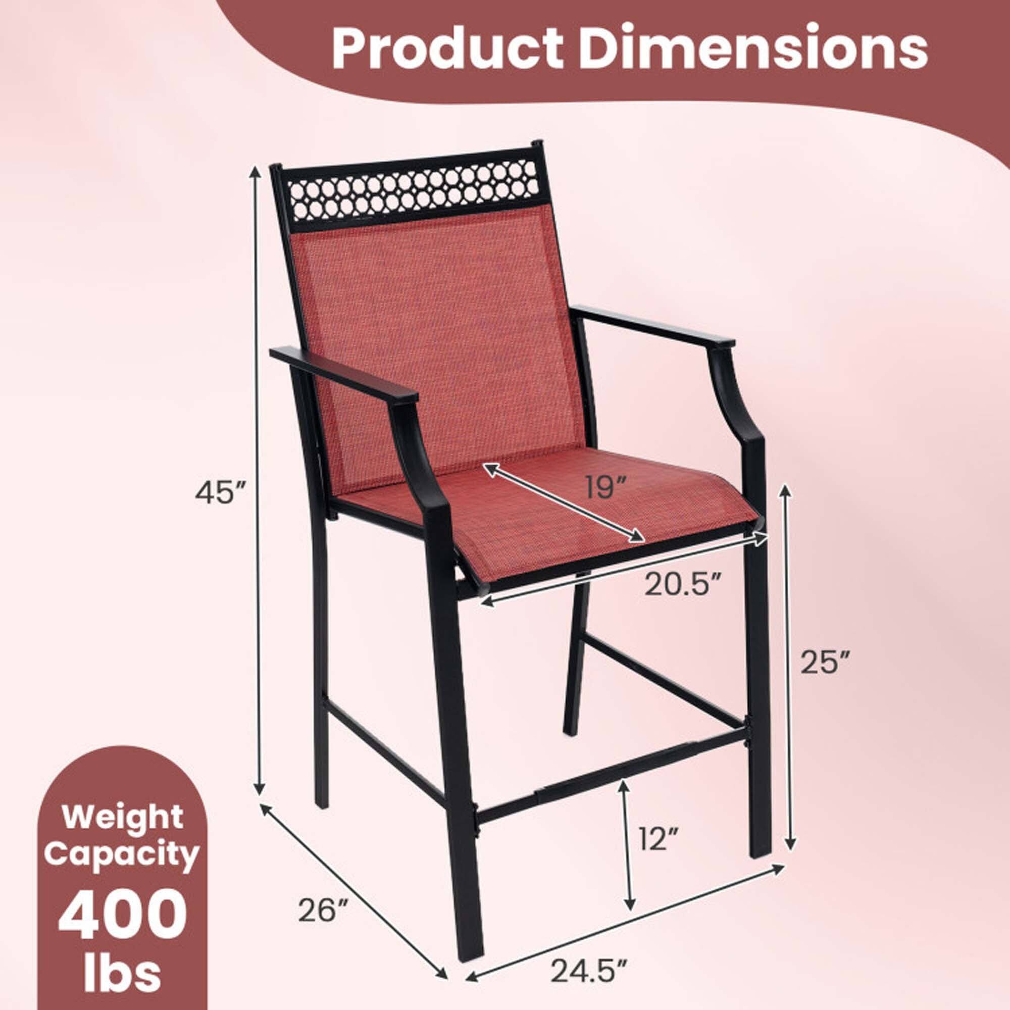 Product Dimensions: 45" x 19" x 20.5" x 25"  
Weight Capacity: 400 lbs