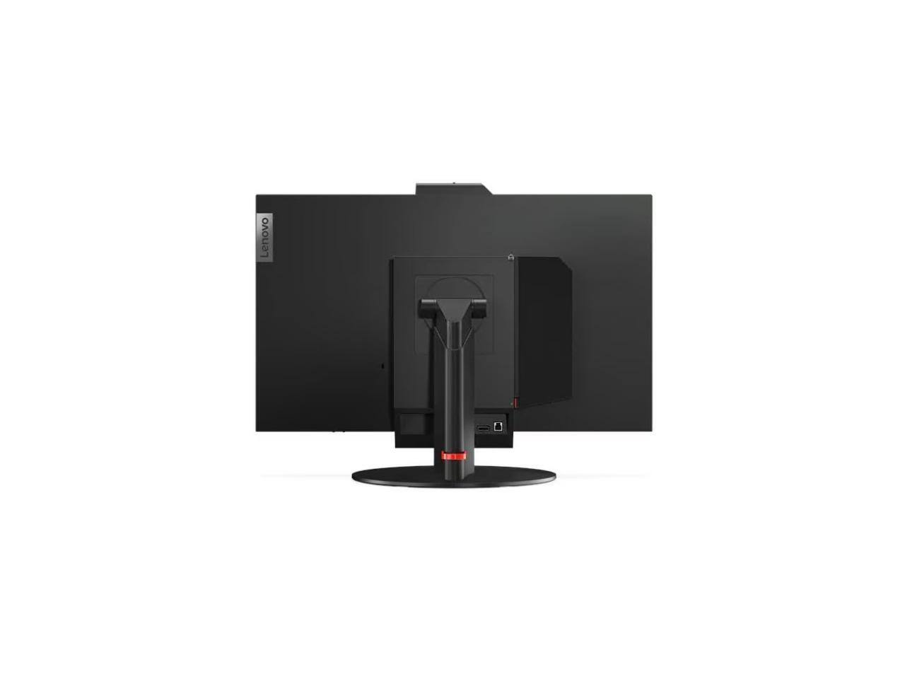 Left. Lenovo - Lenovo ThinkCentre Tiny-In-One 27" WQHD Monitor - 6ms, HDMI, DisplayPort, Webcam (11JHRAR1UZ) - black.
