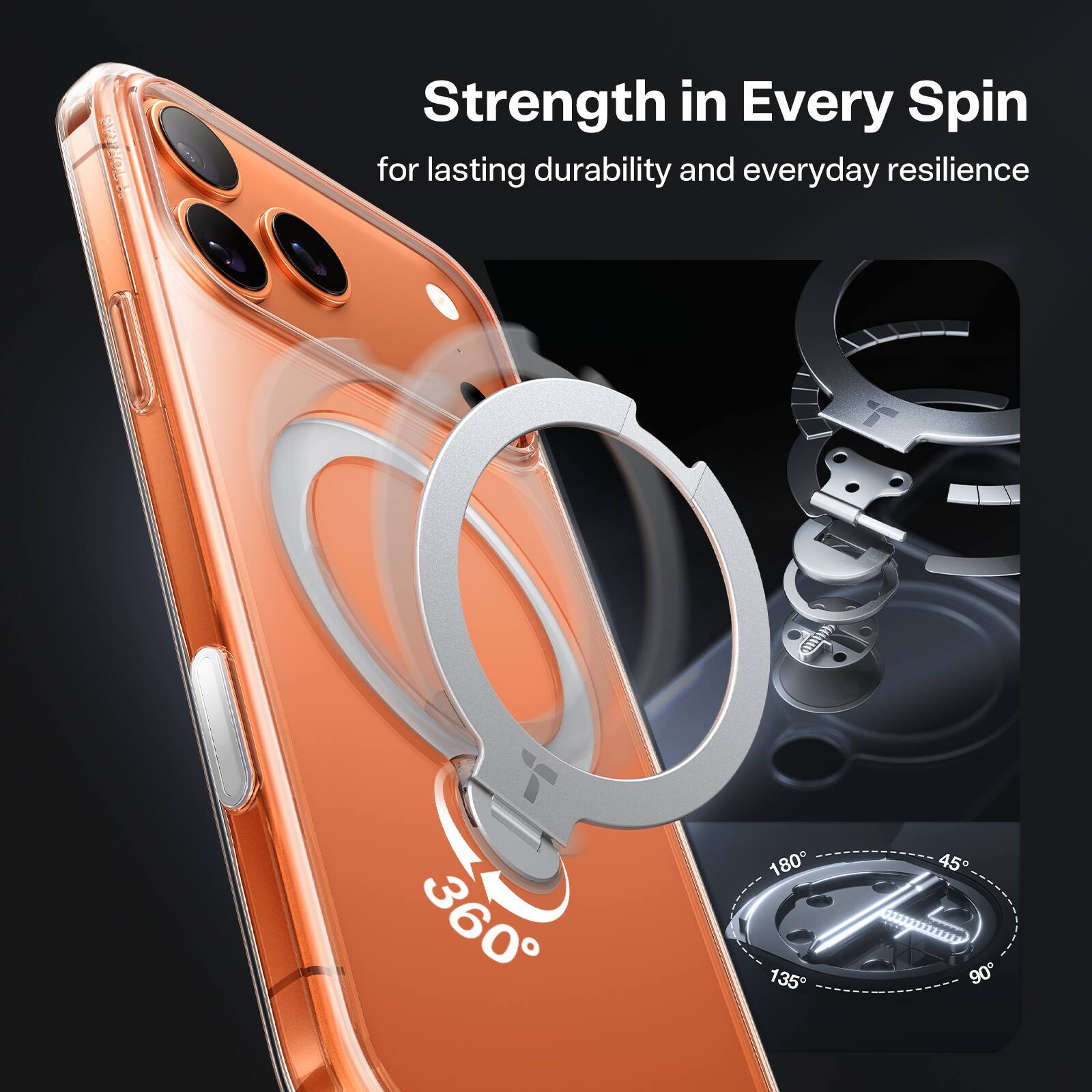 ASORAS  
Strength in Every Spin  
for lasting durability and everyday resilience  

FIN  
360  
180  
135  
45  
90