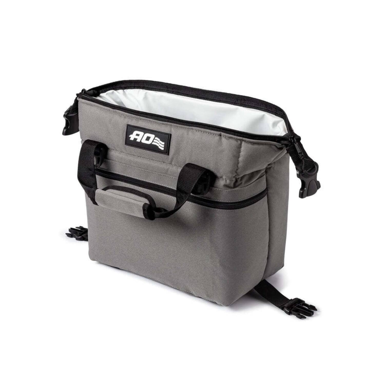 Back. AO Coolers - AO Coolers Original Canvas Series 12-Pack Soft Cooler (Charcoal) - Charcoal.