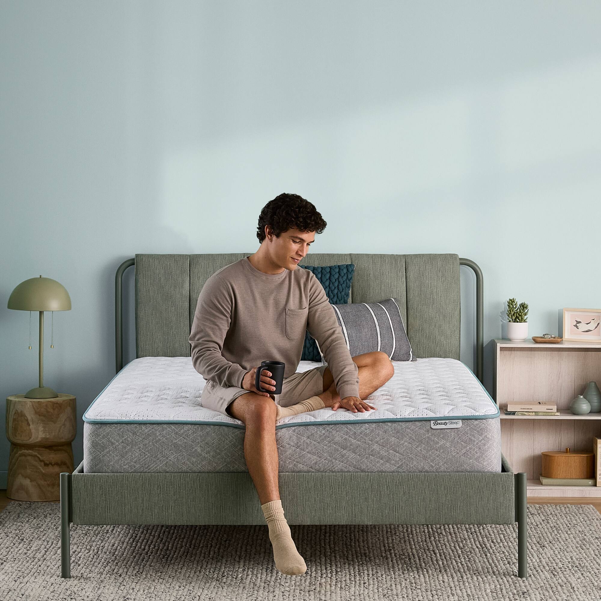 Alt View 12. Beautyrest - BeautySleep Slumber Time 10" Memory Foam Firm Mattress in a Box -Twin - White.