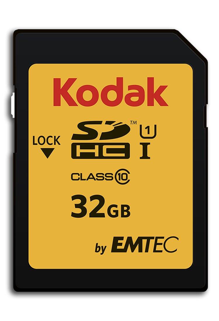 Kodak™ SDHC™ U1 I  
CLASS 10  
32GB  
by EMTEC