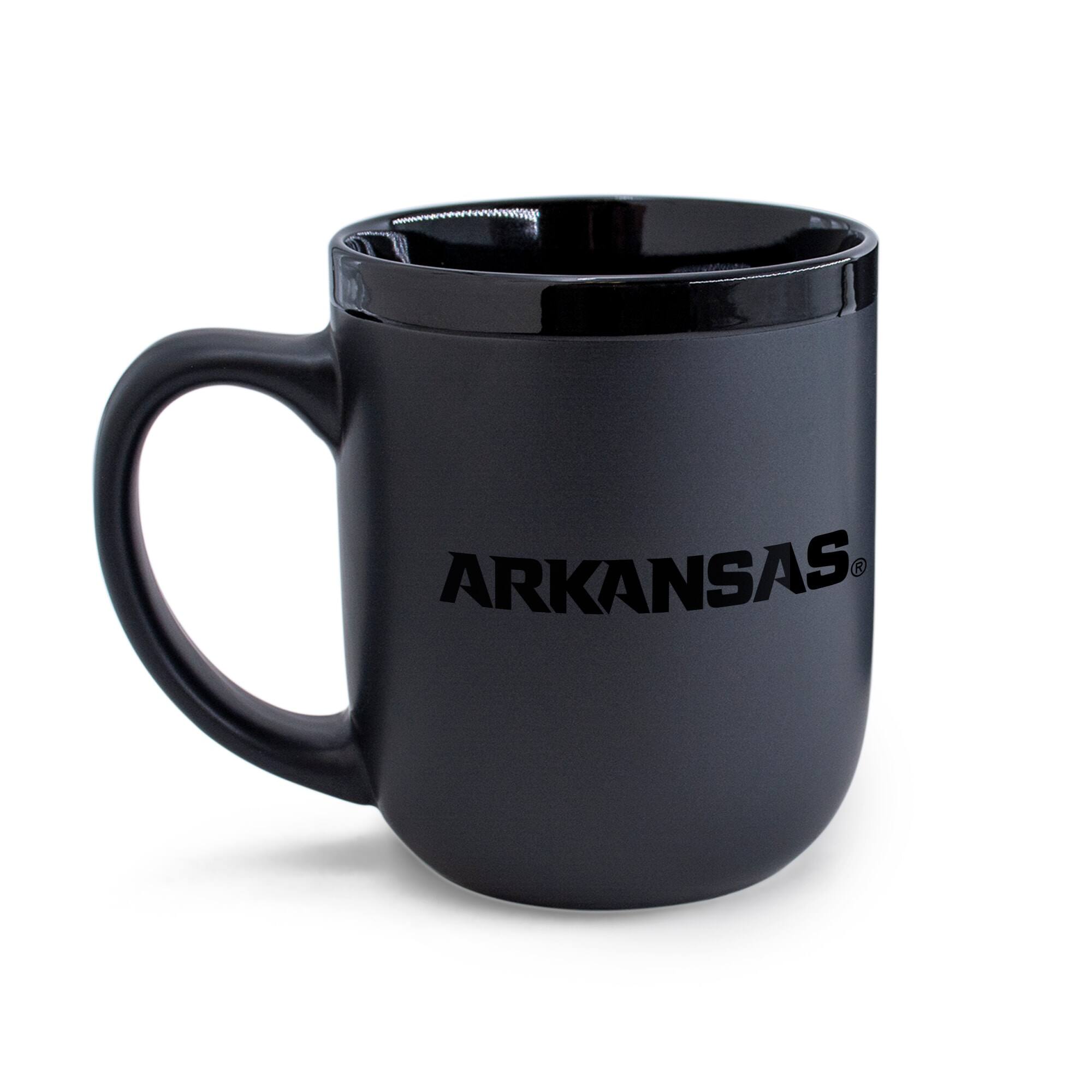 Alt View 1. WinCraft - Arkansas Razorbacks 17oz. Ceramic Mug - Black.