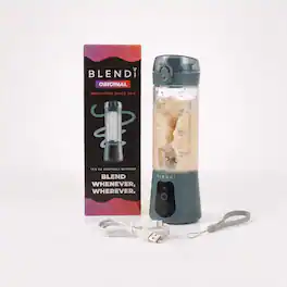 BLENDi - Lite 70W 17‑oz Portable Personal Blender & Drink Mixer for Protein Powders & Supplements - Grey - Gray