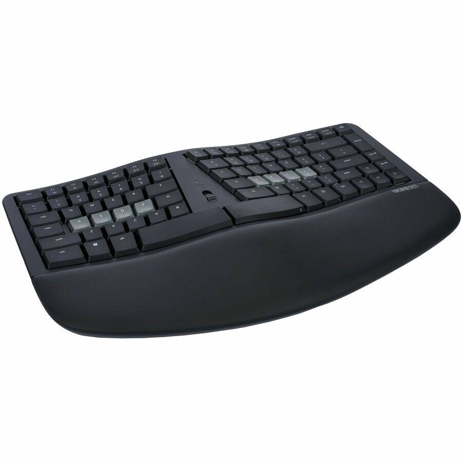 Alt View 2. KINESIS - Kinesis mWave Mechanical Keyboard for PC - Quiet Linear Switch - Wired/Wireless Connectivity - Bluetooth - Compact - 30 - Black.