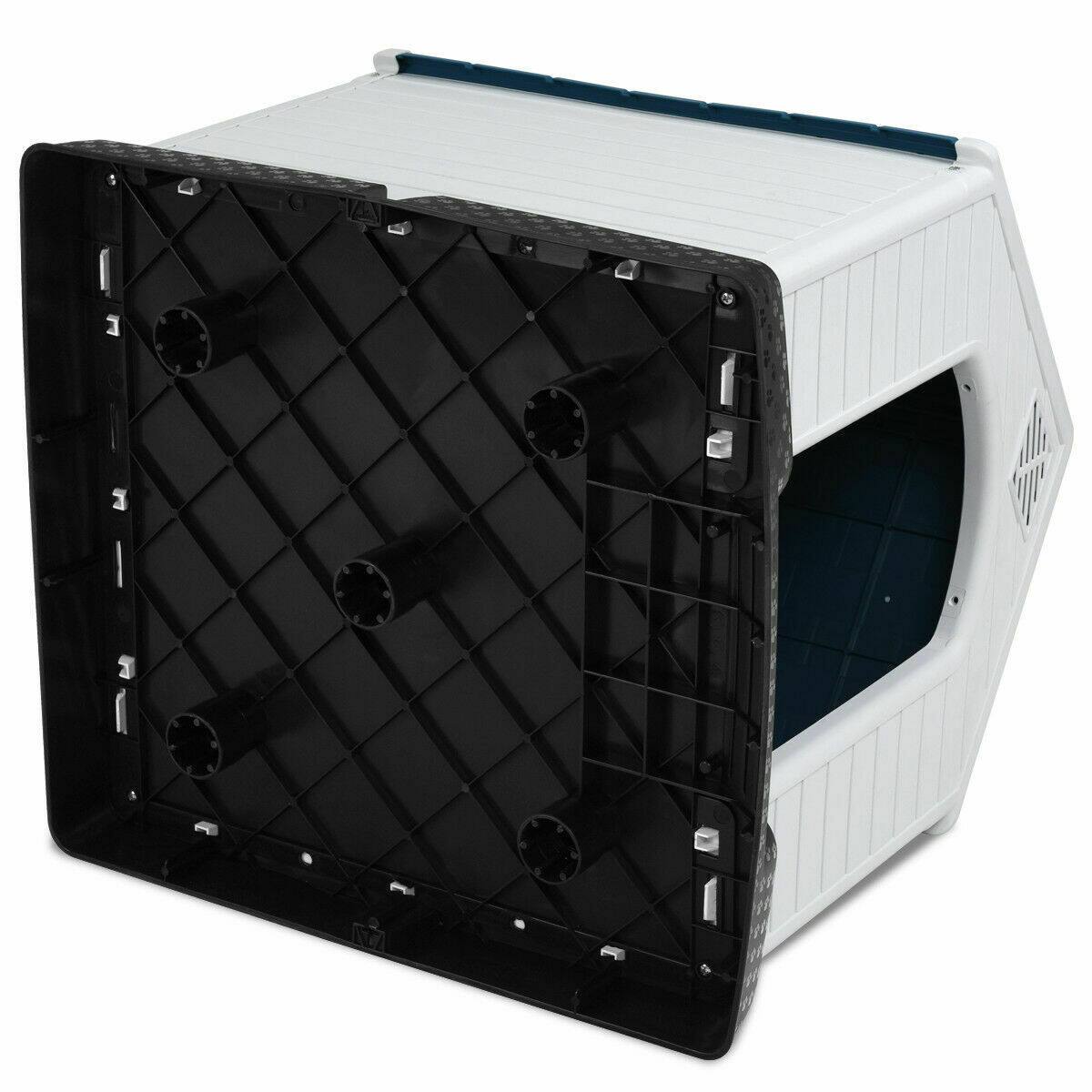 Alt View 7. Costway - Costway Plastic Dog House Medium-Sized Pet Puppy Shelter Waterproof Ventilate.