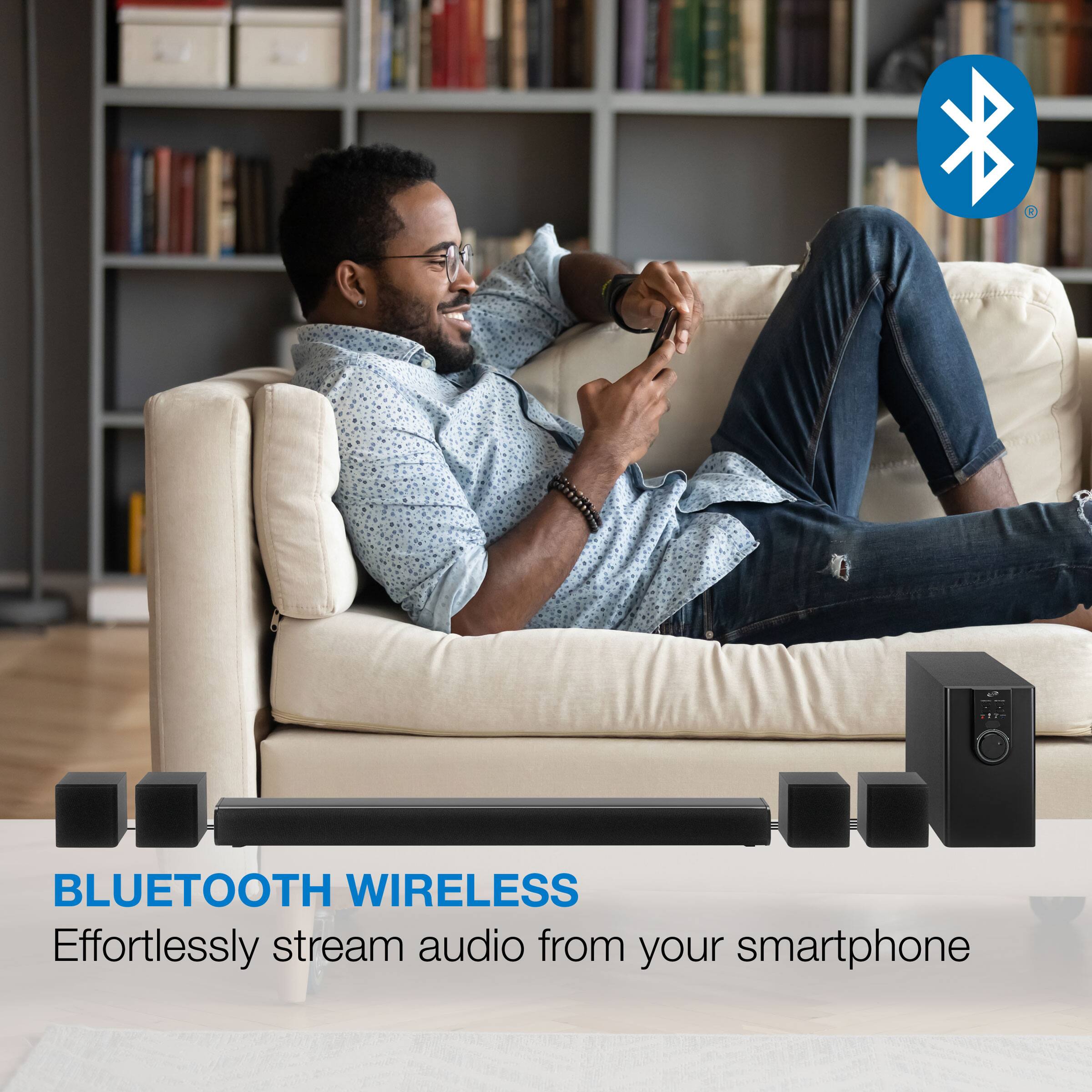 BLUETOOTH WIRELESS  
Effortlessly stream audio from your smartphone