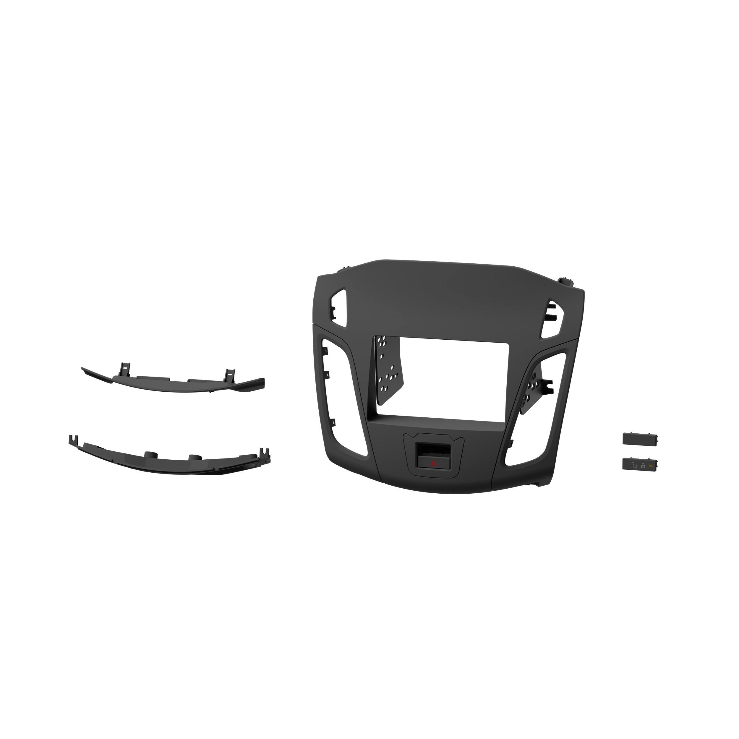 Left. Metra - Stereo Installation Kit for 2012-2018 Ford Focus Vehicles - Matte Black.