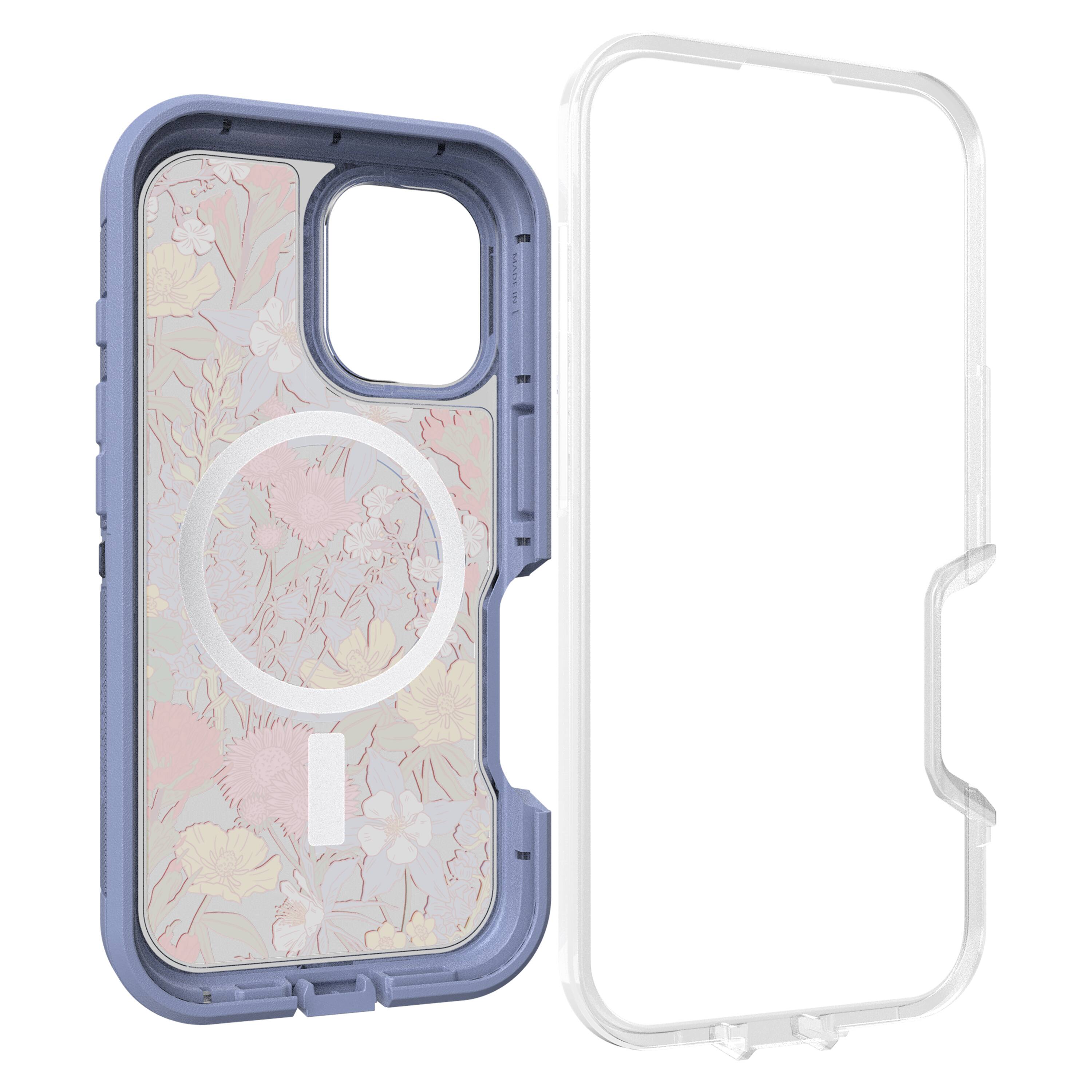 Alt View 1. OtterBox - Defender Series Pro XT Hard Shell for MagSafe for Apple iPhone 16 - Wildflowers.