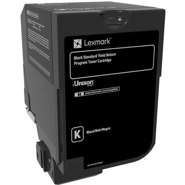 Lexmark  
Black Standard Yield Return Program Toner Cartridge  
Unison TONER  
www.lexmark.com/supplies  
Black/Noir/Negro  
40C3793-001-6070601  
40C3783
