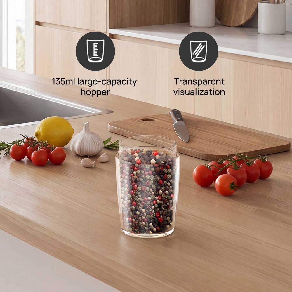 135ml large-capacity hopper  
Transparent visualization