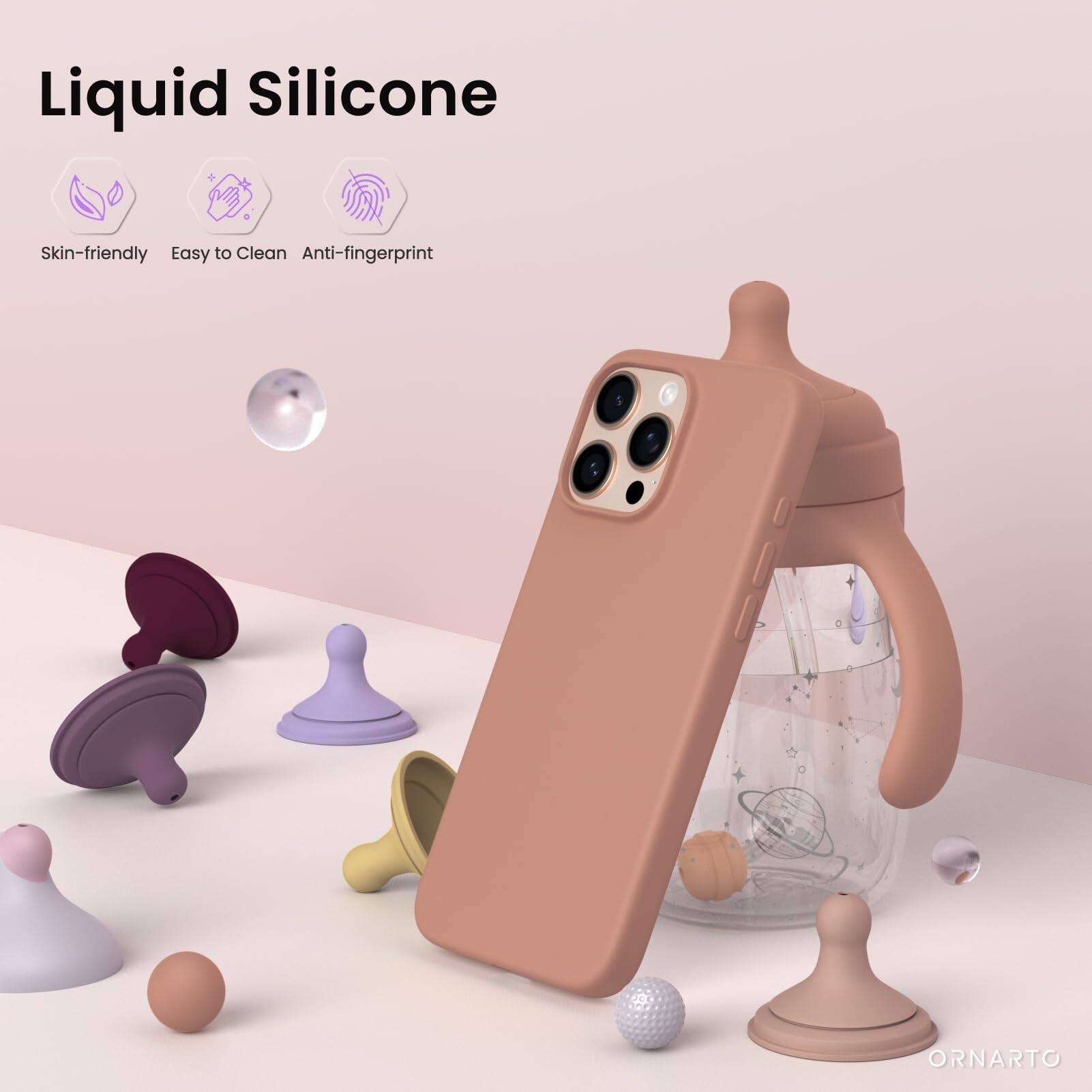 Liquid Silicone Skin-friendly Easy to Clean Anti-fingerprint ORNARTO