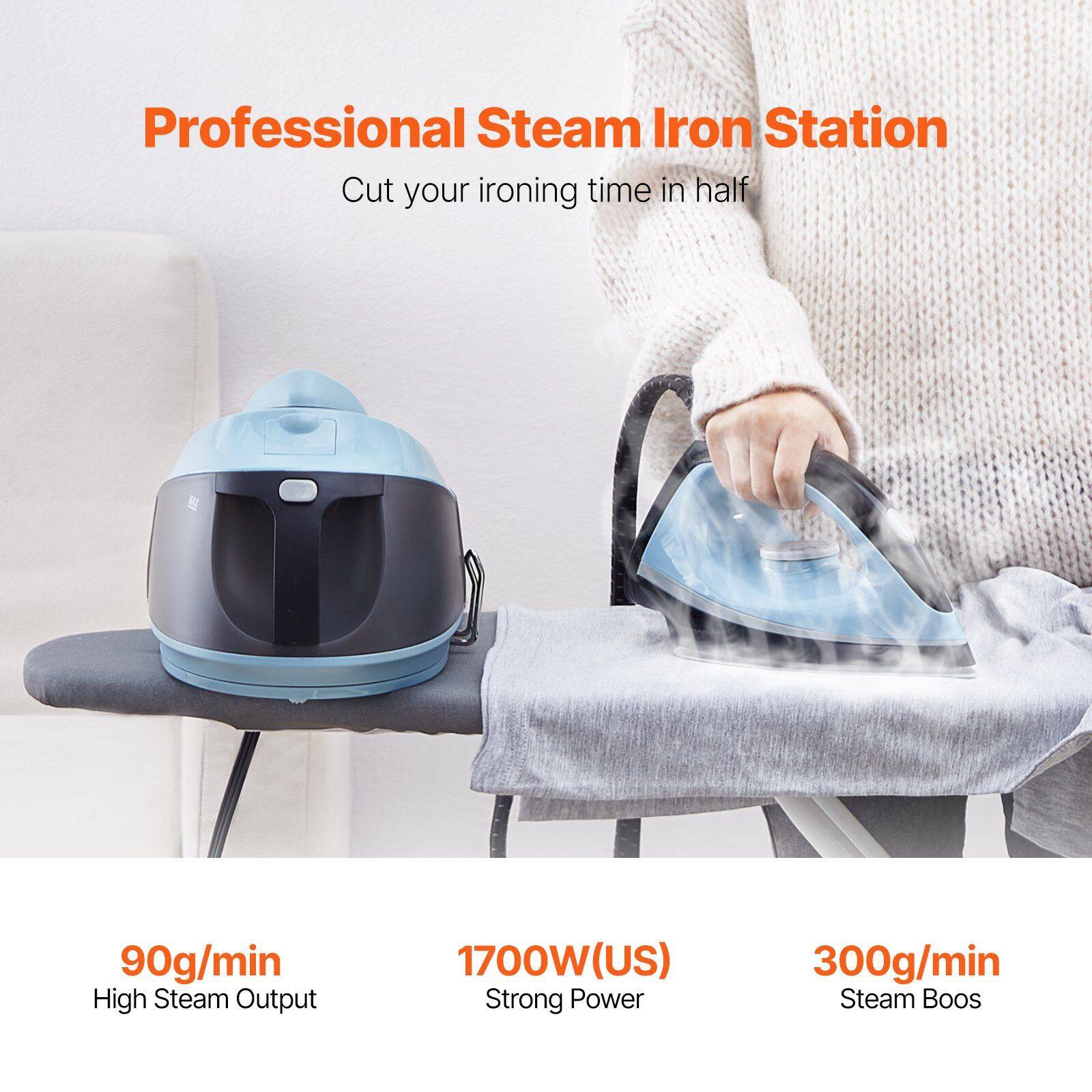 Professional Steam Iron Station  
Cut your ironing time in half  

- 90g/min High Steam Output  
- 1700W(US) Strong Power  
- 300g/min Steam Boost
