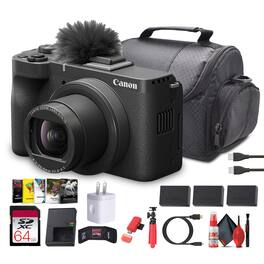 Canon - PowerShot V1 4K Camera | 1-Inch Sensor, Flip Screen, Face Tracking - Bundle