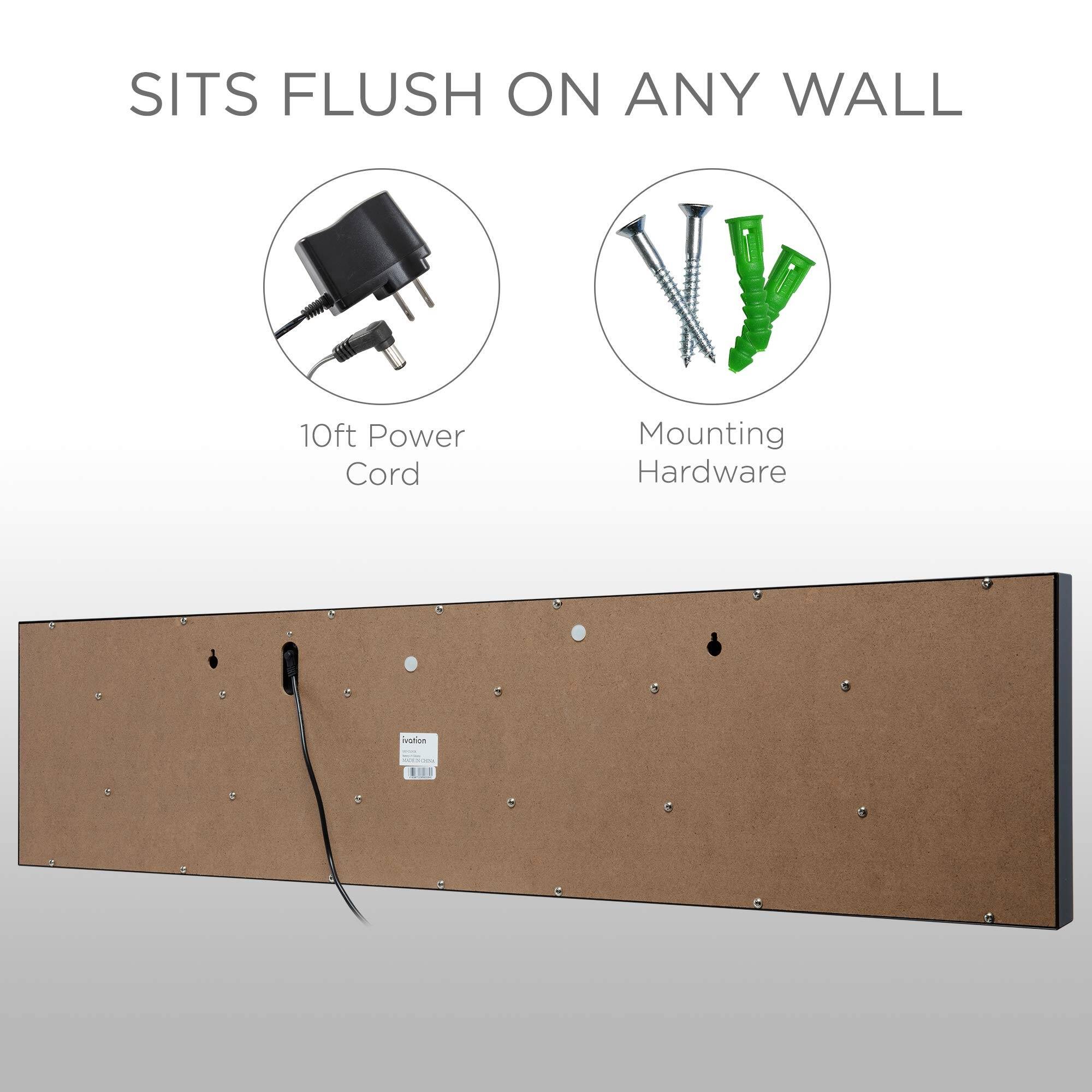 SITS FLUSH ON ANY WALL, 10ft Power Cord, Mounting Hardware