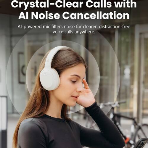 Crystal-Clear Calls with AI Noise Cancellation  
AI-powered mic filters noise for clearer, distraction-free voice calls anywhere.