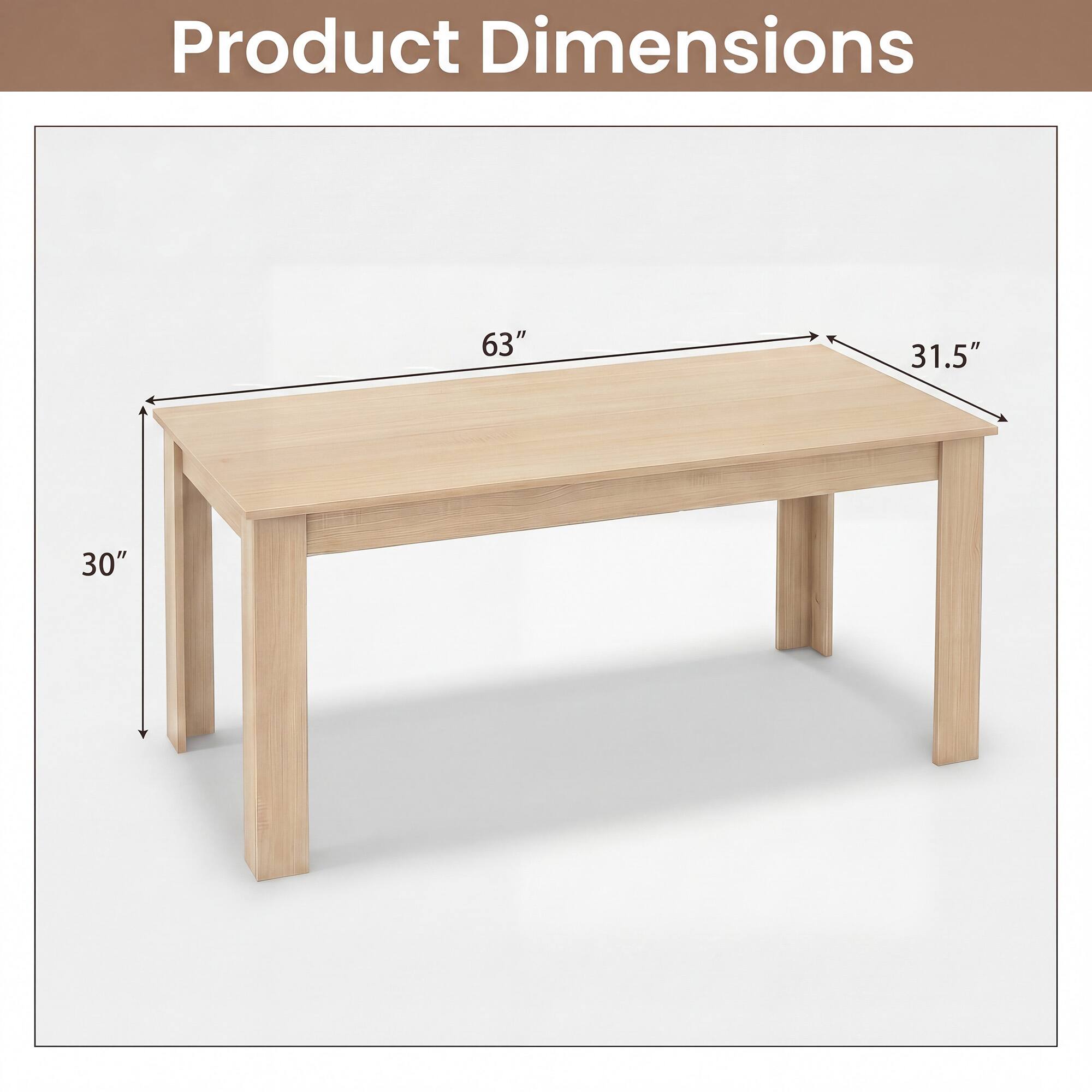Product Dimensions
63"
31.5"
30"