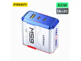 PISEN - PISEN-Gamer Lite 65W 3-Port GaN Fast Charger Set with cables