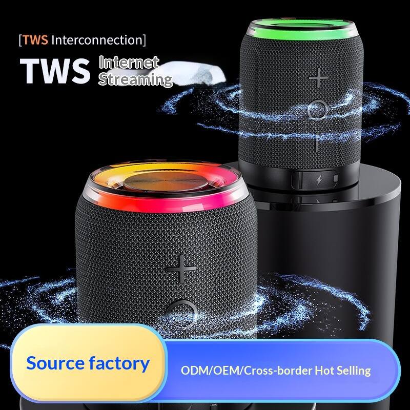 Cluzine Magnetic 2 in 1 TWS Portable Speaker Fabric Wireless Audio