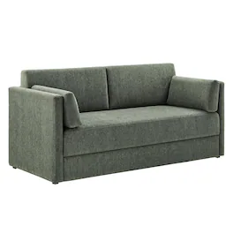 Linden Upholstered Heathered Chenille Sofa by Modway - Green