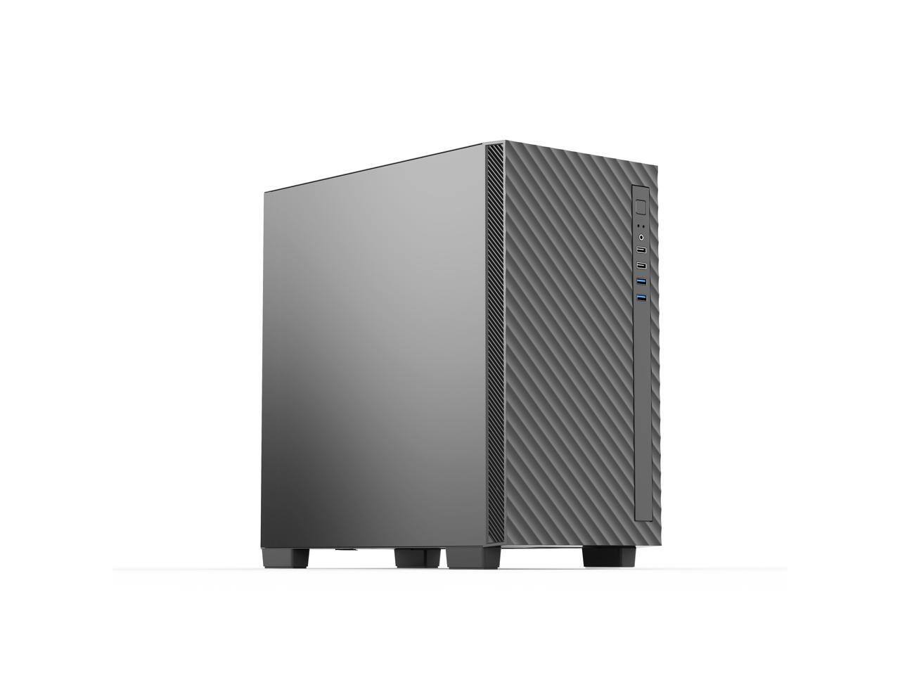 Angle. Rosewill - Rosewill FBM-X5 Micro ATX Mini Tower Case with 400W PSU, 240/280mm AIO Support, USB 2.0/3.0, 1x 120mm Fan - Black.